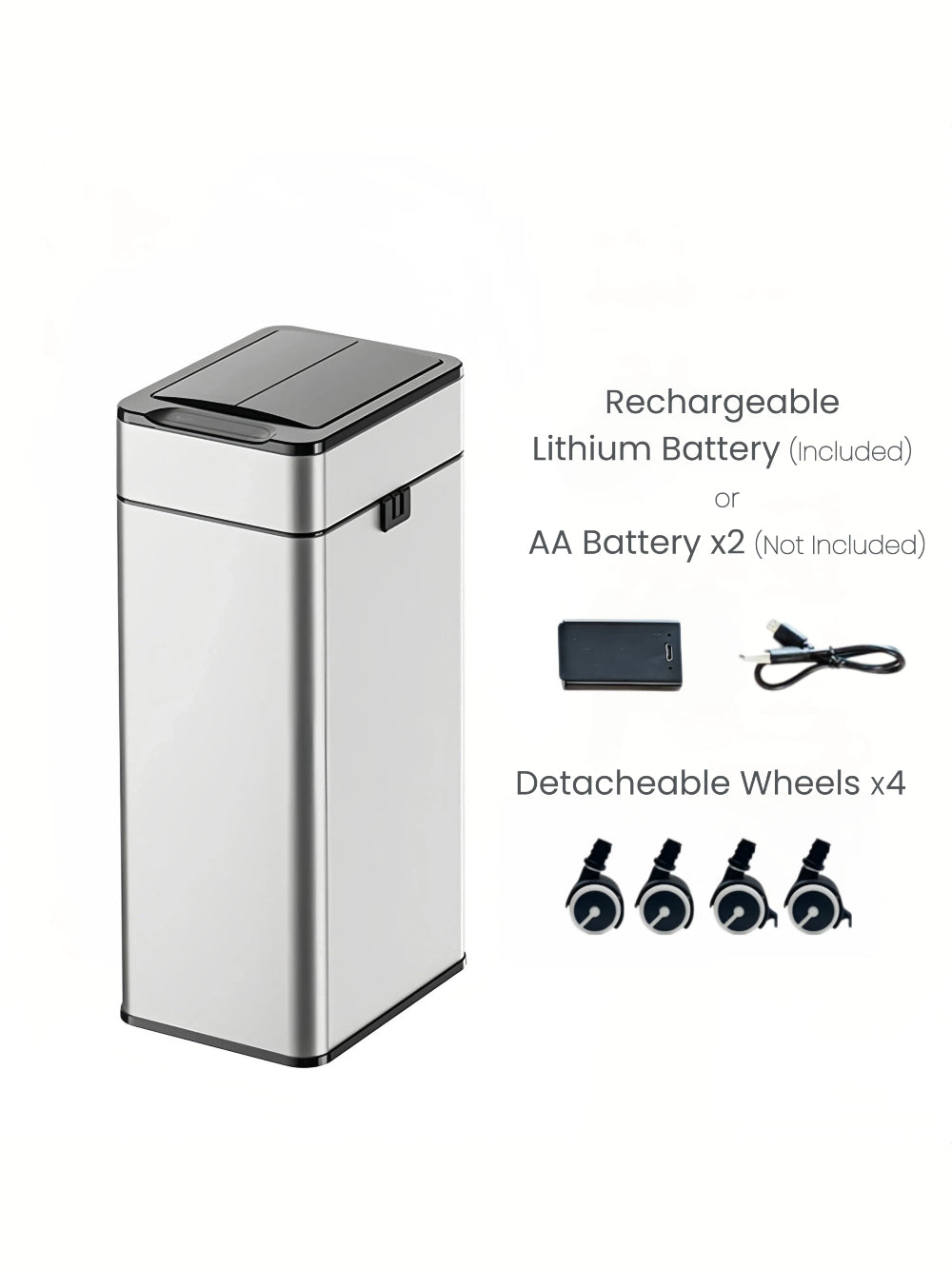 Luma Dual-Lid Smart Sensor Bin