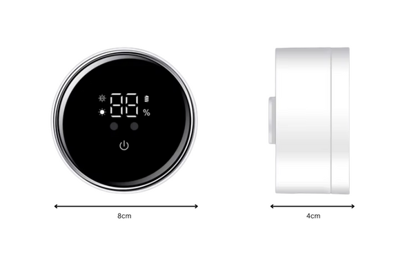 SanitiSmart Wall Mount UV Toothbrush Holder Dimension