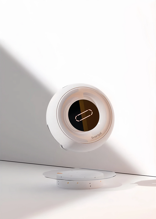 White Smartpal Wall Mount UV Toothbrush Holder Display