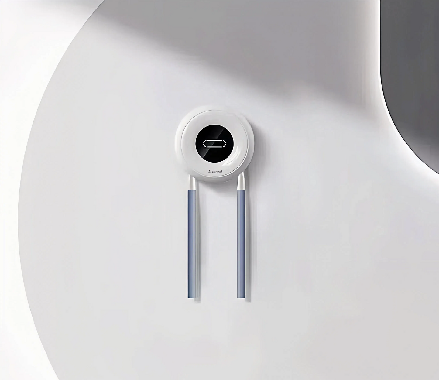 White Smartpal Wall Mount UV Toothbrush Holder with toothbrush