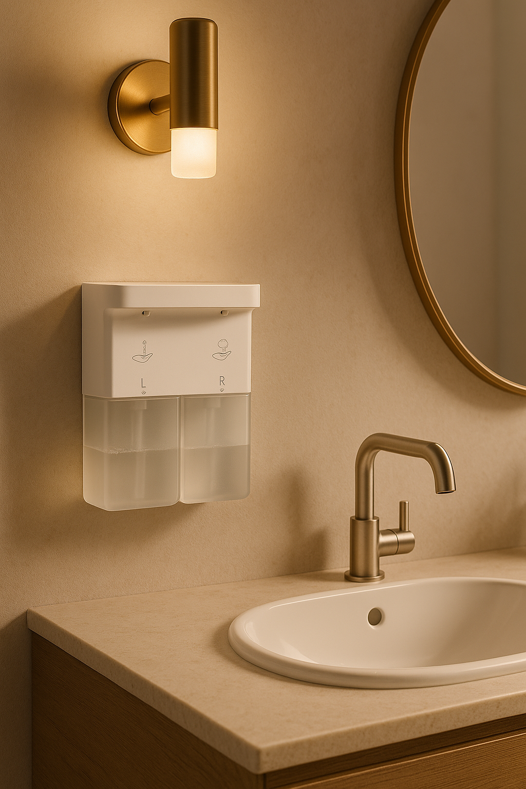 EcoDuo Automatic Soap Dispenser Wall Hung