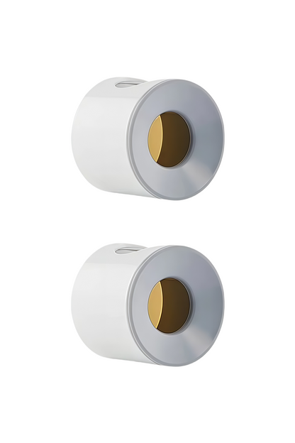 Grey Double Muro Wall Mount Toothbrush Holder