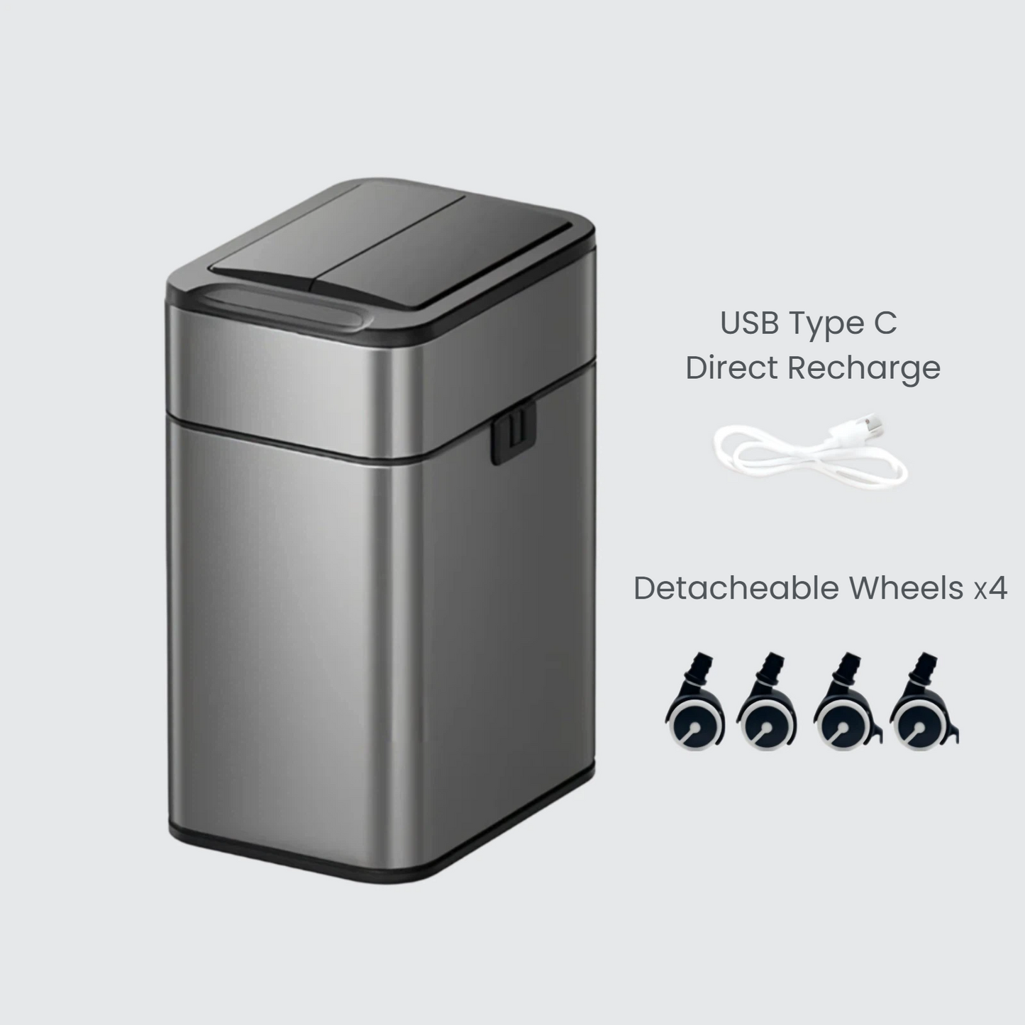 Luma Dual-Lid Smart Sensor Bin