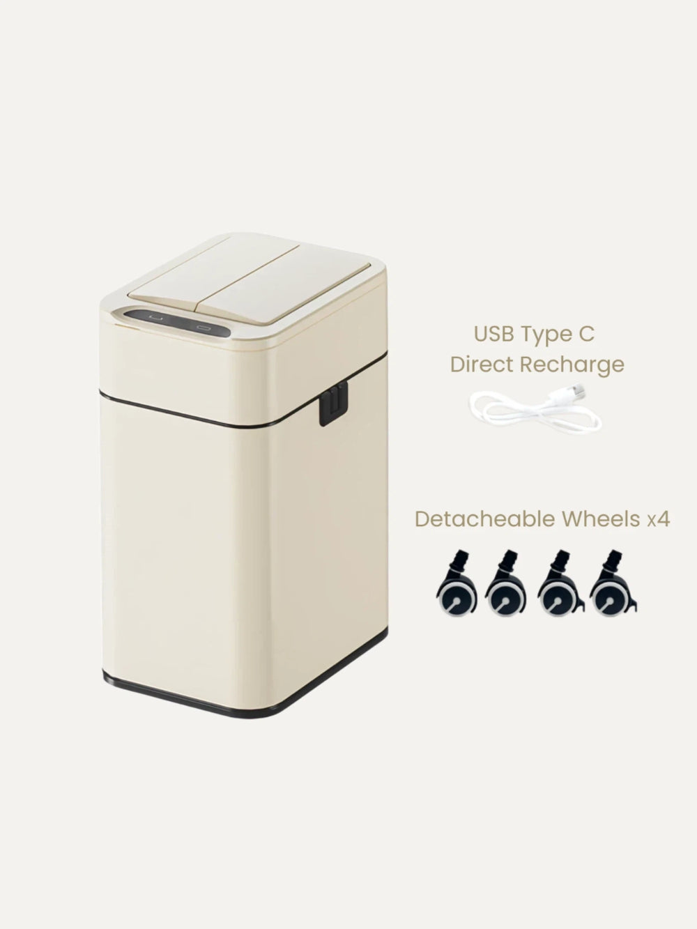 Luma Dual-Lid Smart Sensor Bin