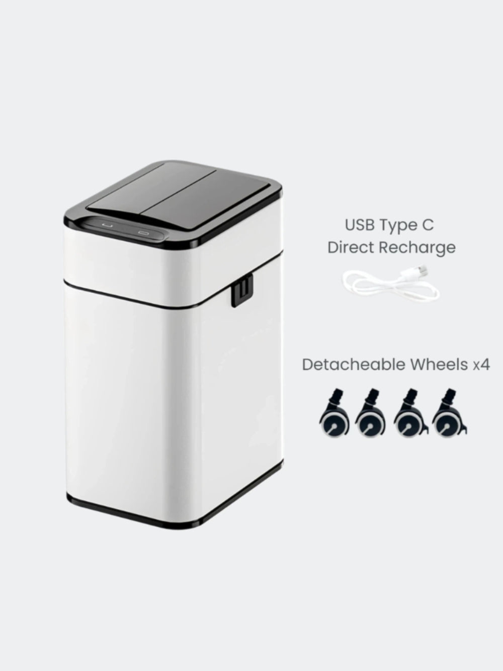 Luma Dual-Lid Smart Sensor Bin