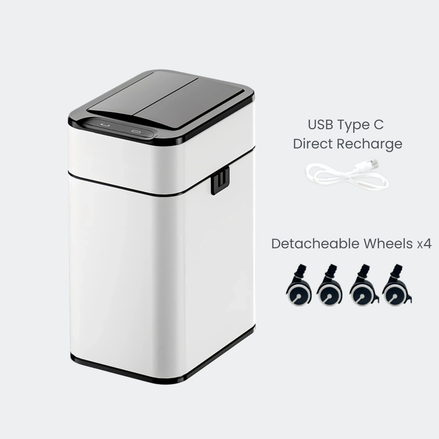 Luma Dual-Lid Smart Sensor Bin