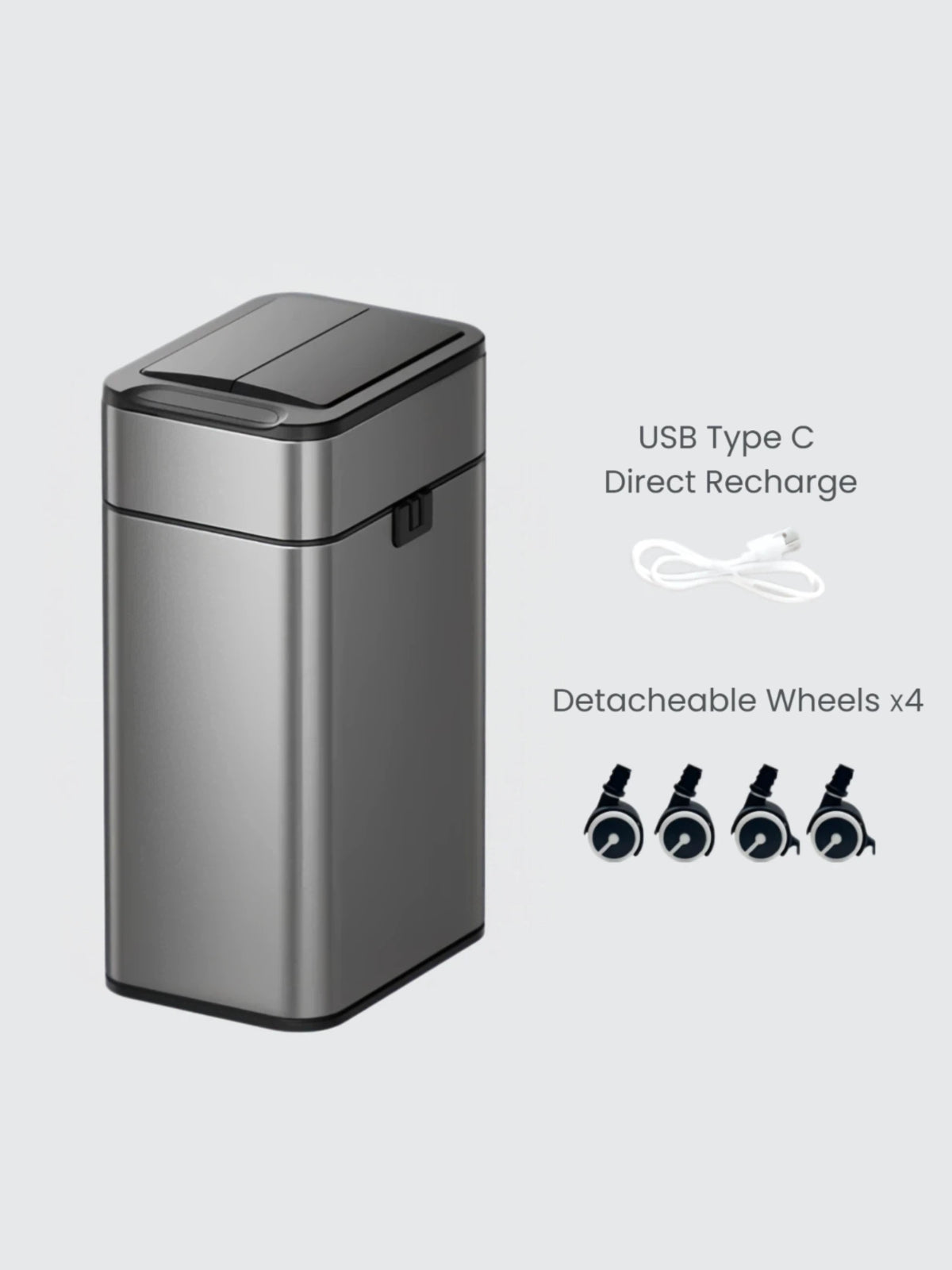 Luma Dual-Lid Smart Sensor Bin