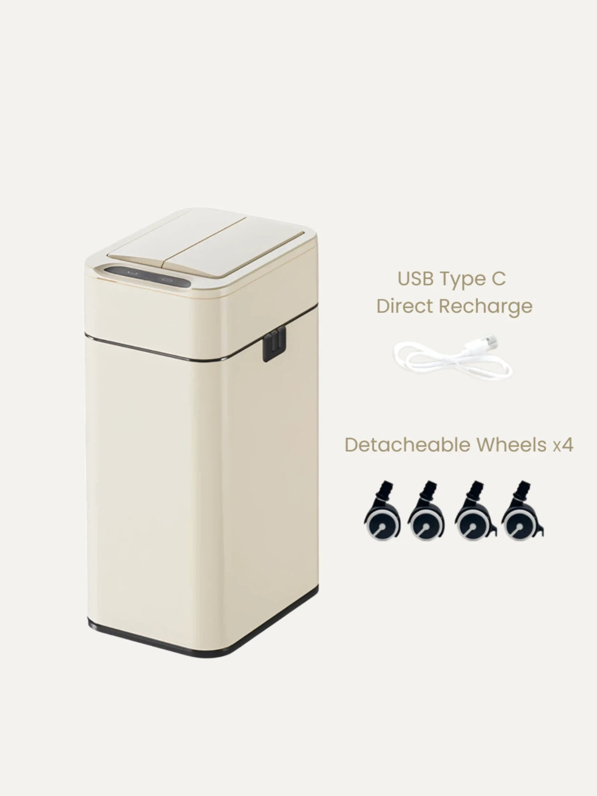 Luma Dual-Lid Smart Sensor Bin