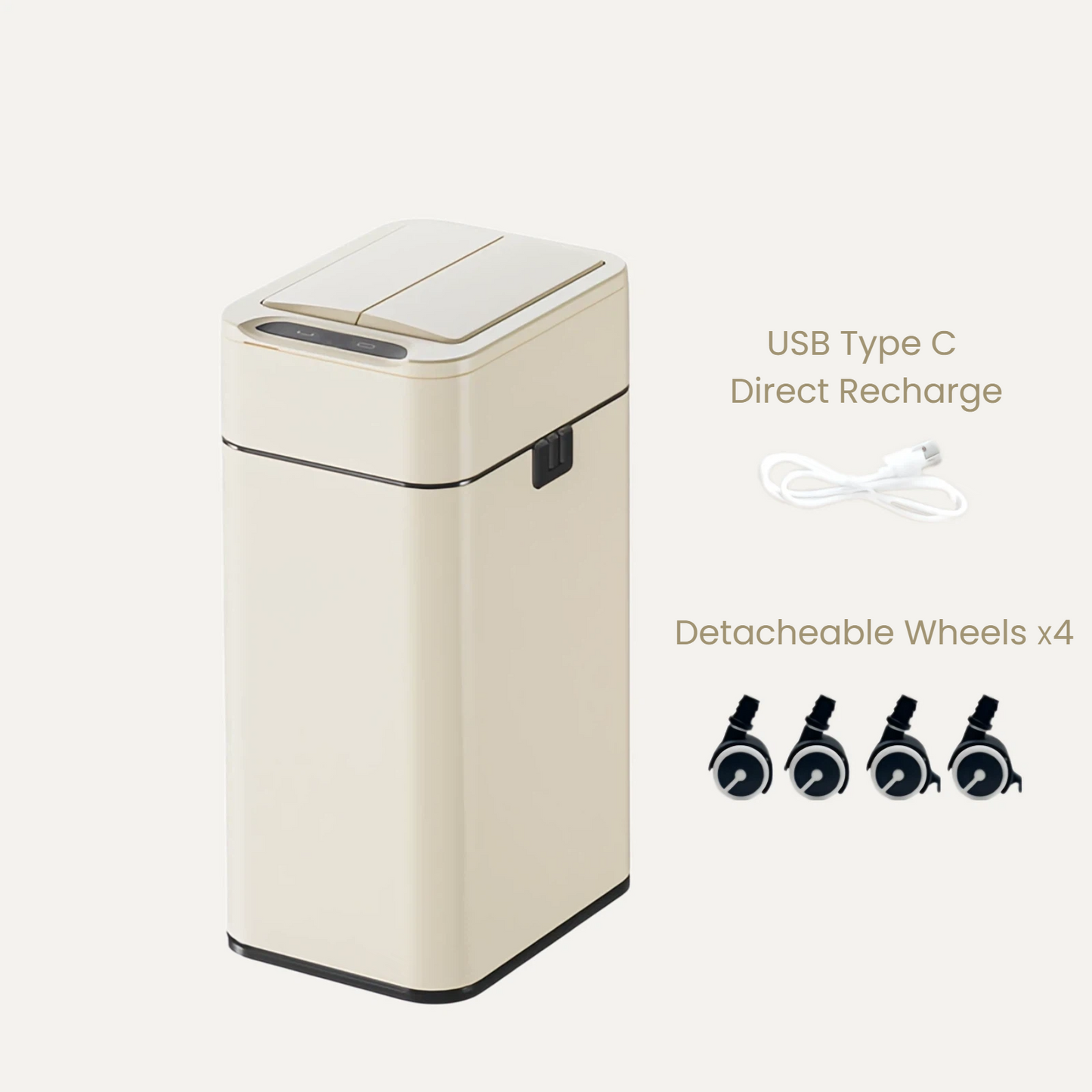 Luma Dual-Lid Smart Sensor Bin