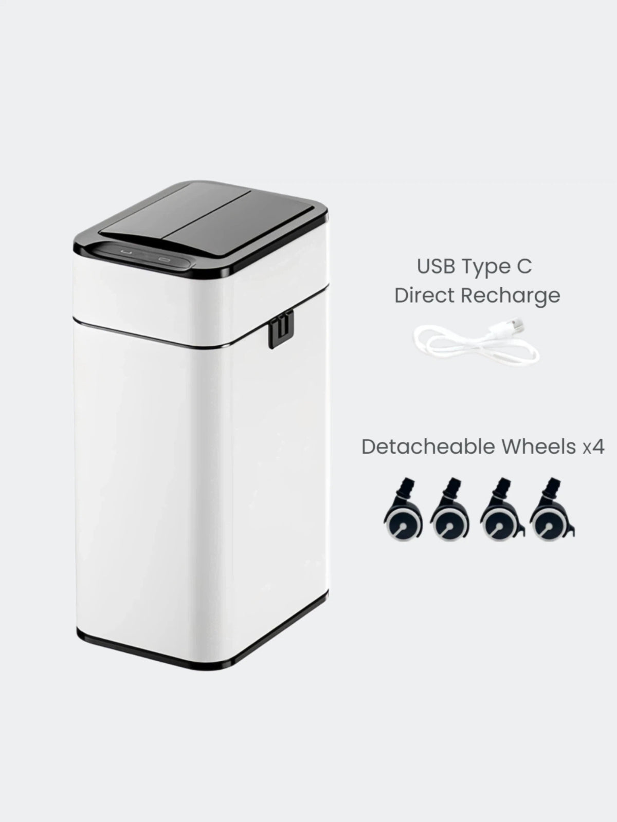 Luma Dual-Lid Smart Sensor Bin