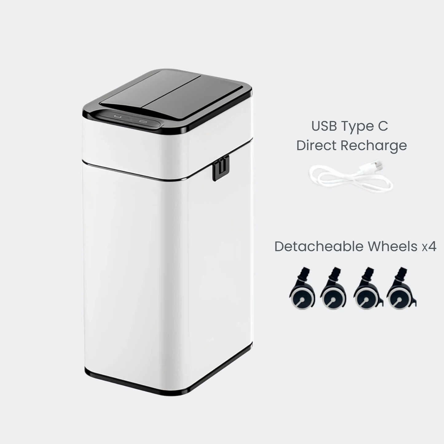 Luma Dual-Lid Smart Sensor Bin