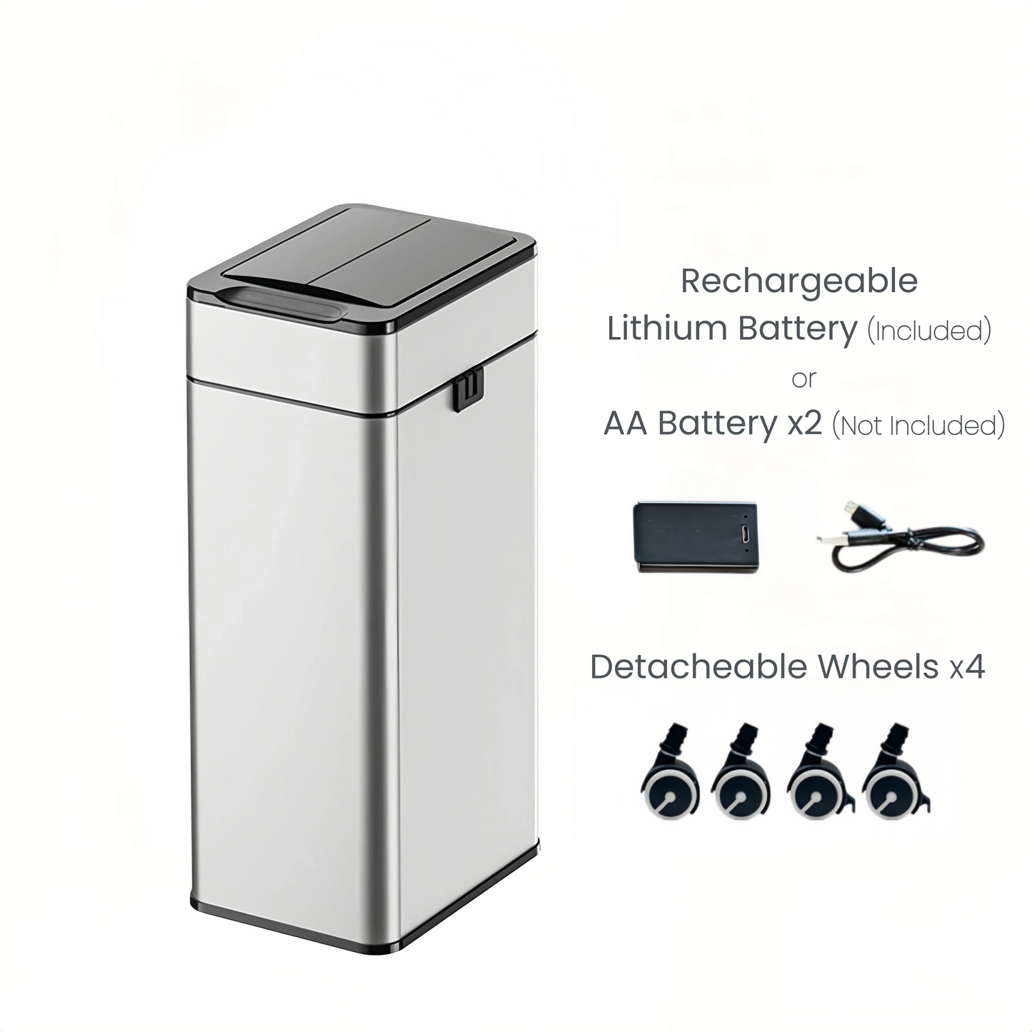 Luma Dual-Lid Smart Sensor Bin