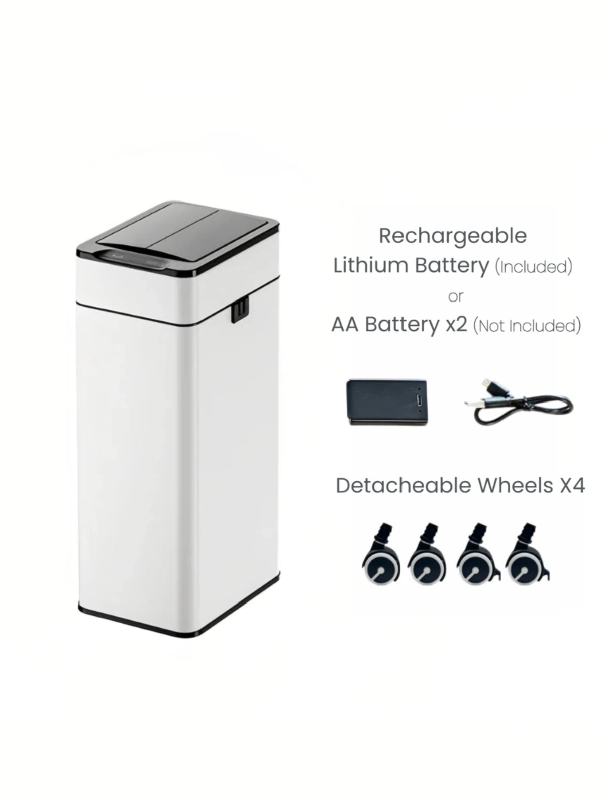 Luma Dual-Lid Smart Sensor Bin