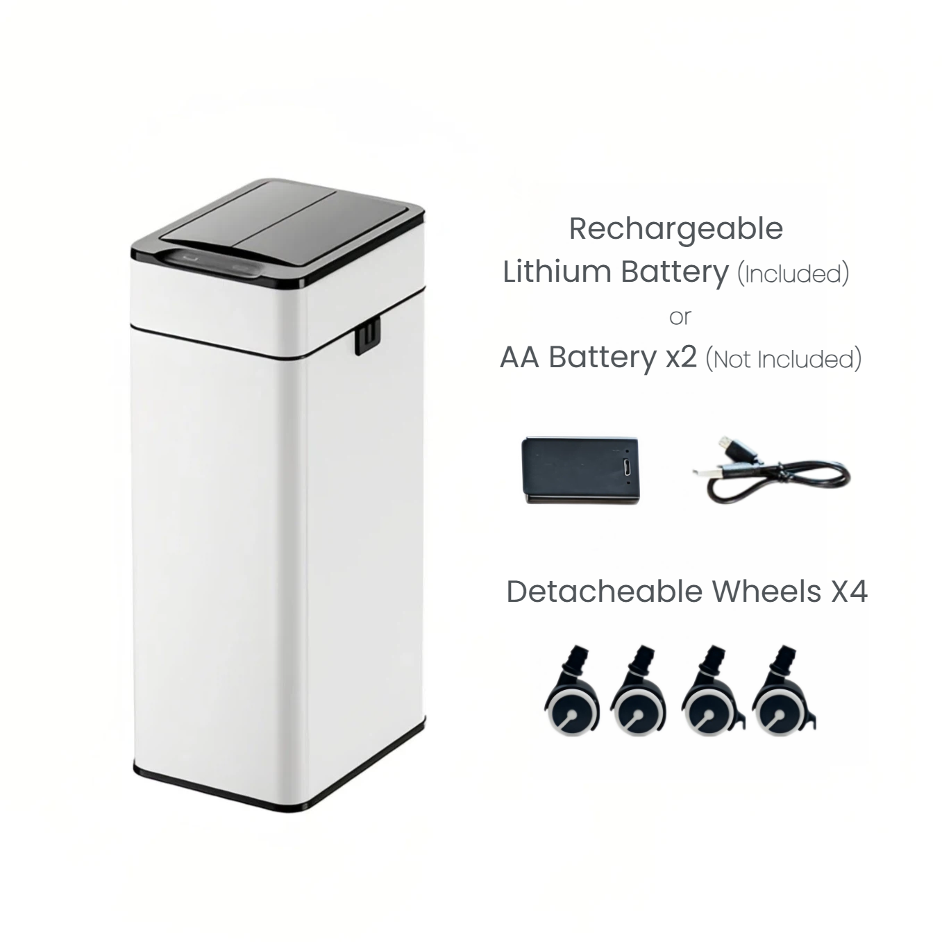 Luma Dual-Lid Smart Sensor Bin