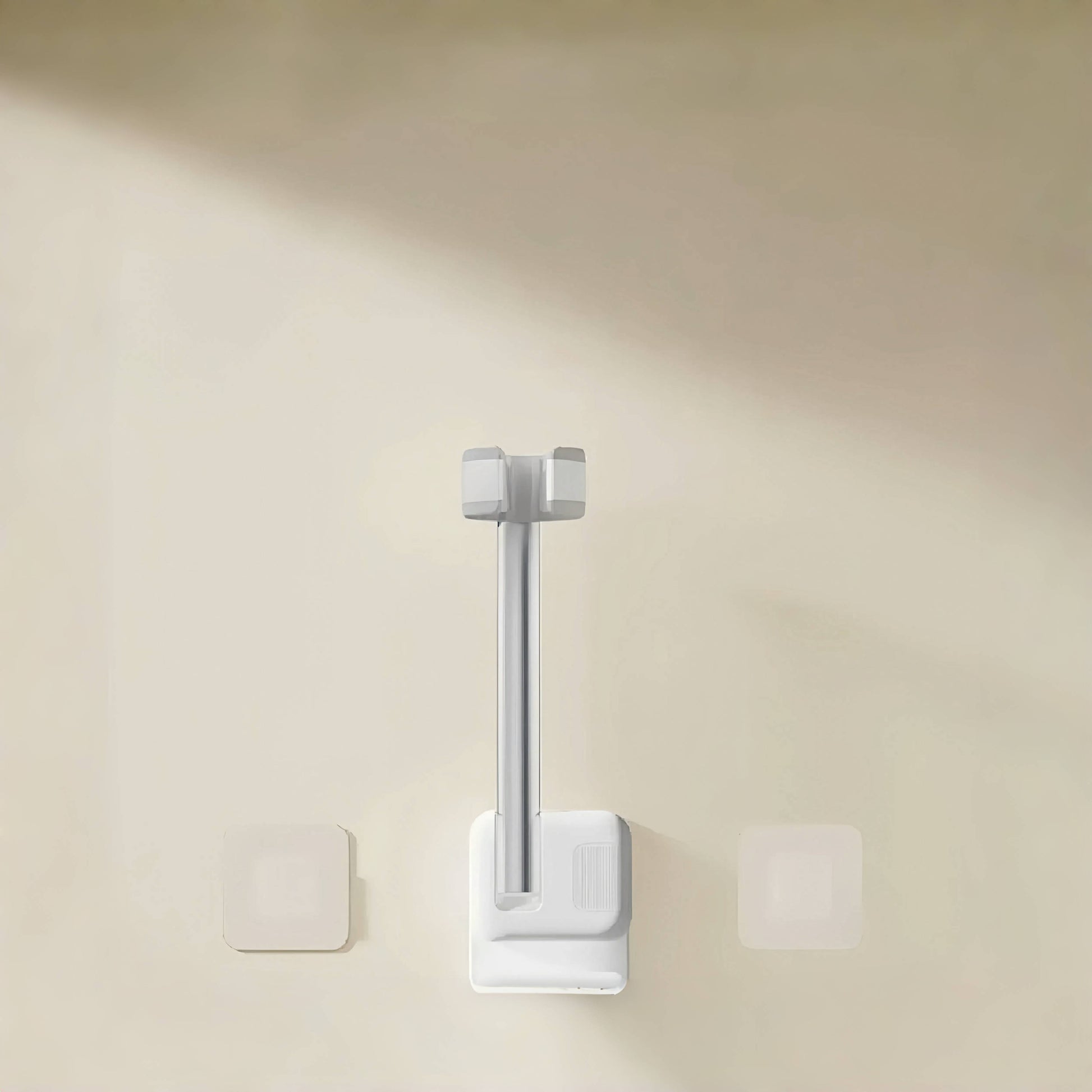 White AuraHold Wall Hair Dryer Stand Front View