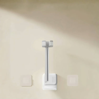 White AuraHold Wall Hair Dryer Stand Front View