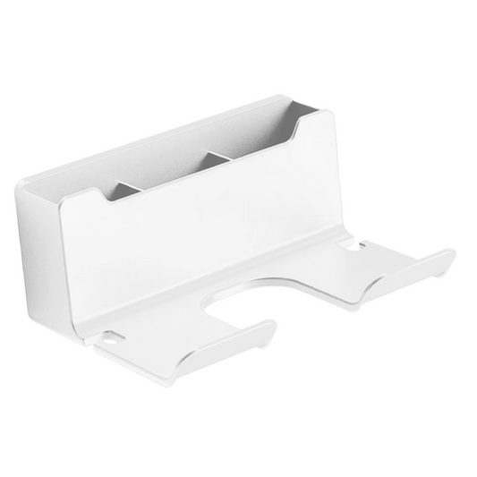 White DryDock hair dryer holder
