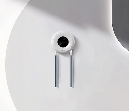 White Smartpal Wall Mount UV Toothbrush Holder with toothbrush